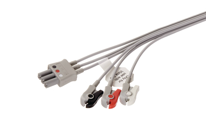 Dräger ECG Limb Lead Wires, 3-Lead, AHA