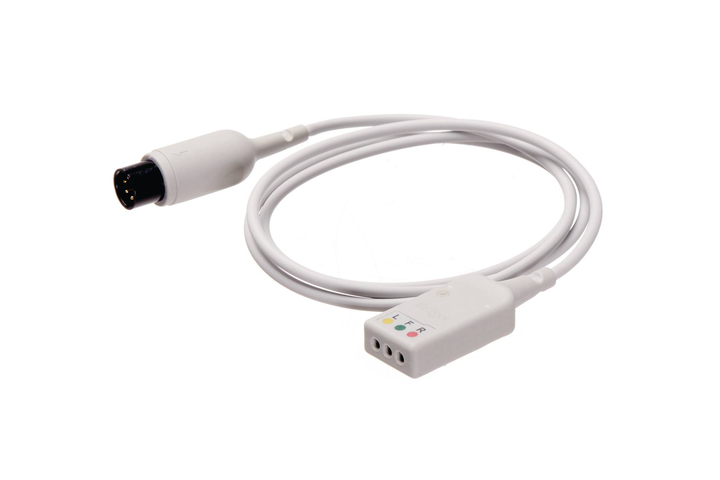 Dräger Neonatal Defibrillation-Proof ECG Trunk Cable, 3-Lead, 2.5 m