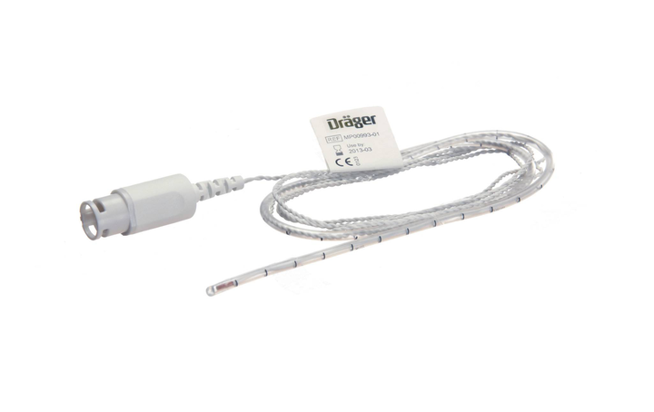 Dräger Single-Patient-Use Temperature Probe, Paediatric, 1.6 m