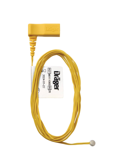 Dräger ThermoTrace Disposable Central Skin Probe, Yellow, Pack of 5