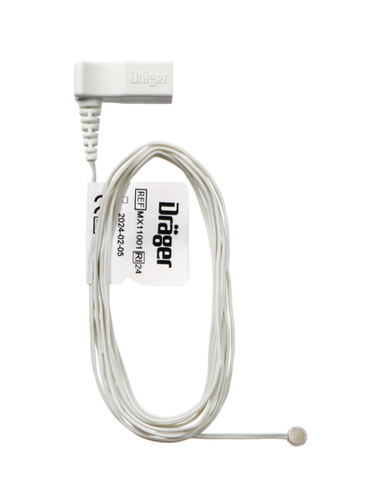 Dräger ThermoTrace Disposable Peripheral Skin Probe, White, Pack of 5